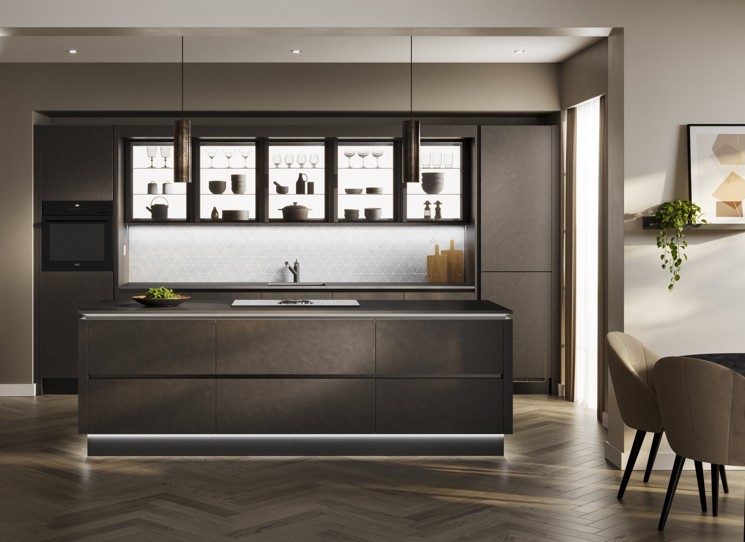 Linear | Handleless Fitted Kitchen Furniture | Symphony Group